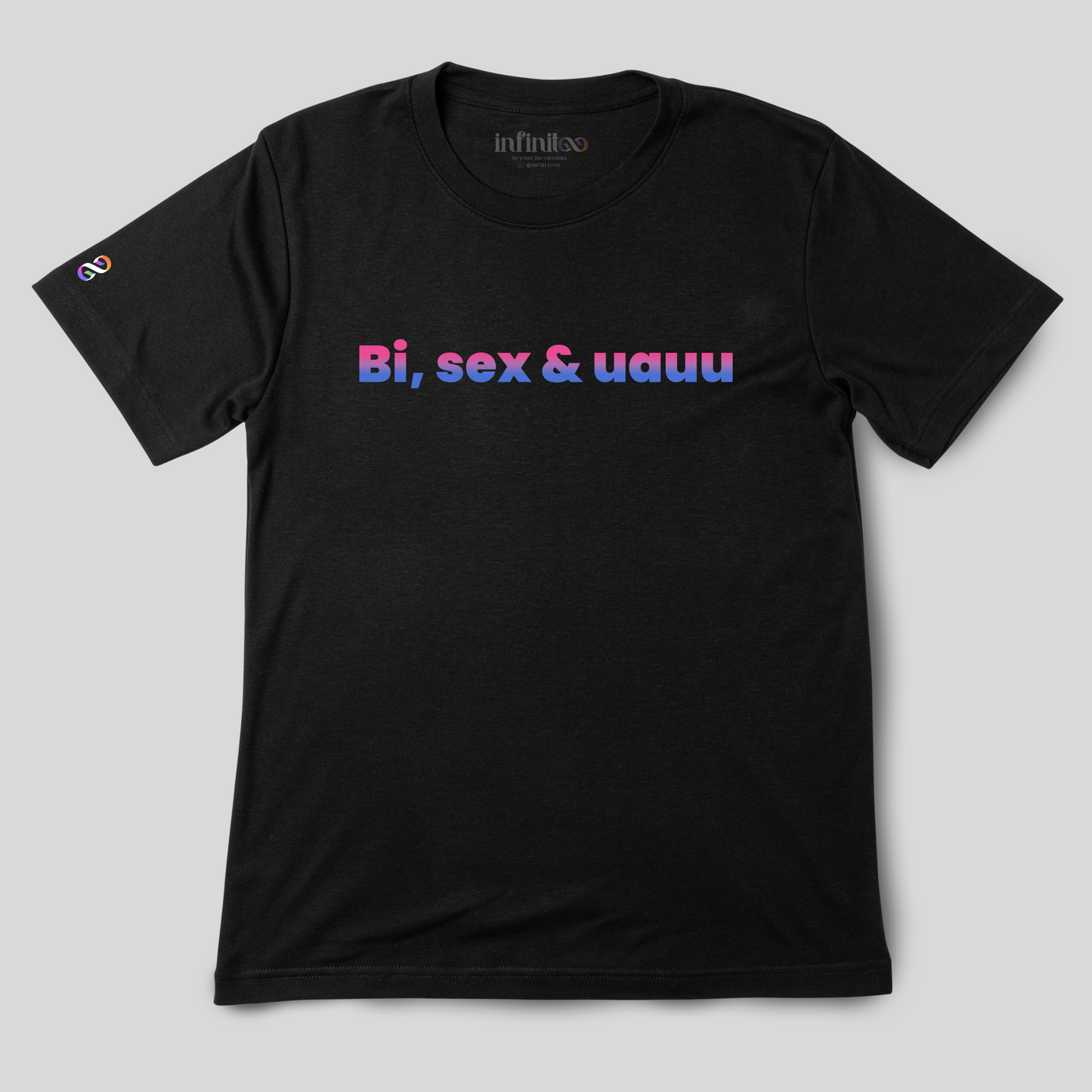 Bisexuauu Basic White/Black Unisex T-shirt