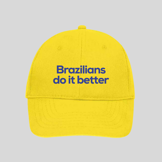 Brazilians do it Better - Yellow Embroidered Hat