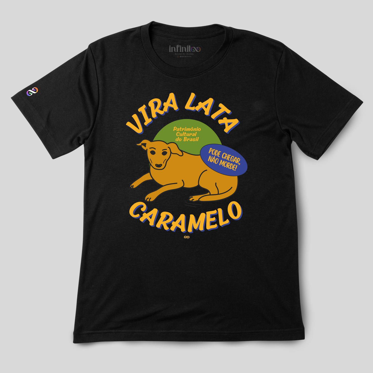 Vira Lata Caramelo Basic White/Black Unisex T-shirt