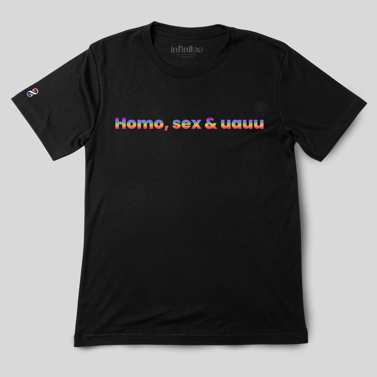 Homosexuauu Basic White/Black Unisex T-shirt