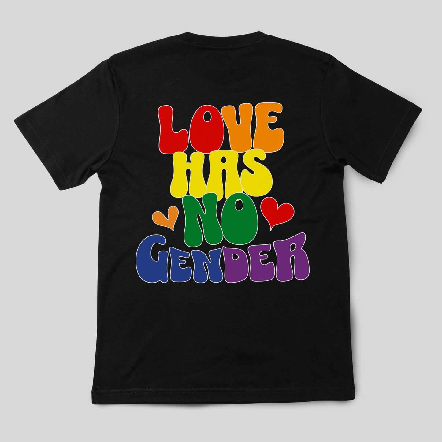Love Has No Gender Basic Black Unisex T-shirt