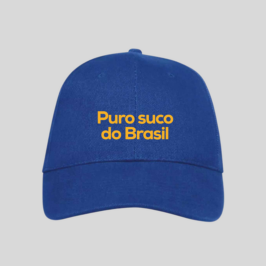 Puro Suco do Brasil Blue Embroidered Hat