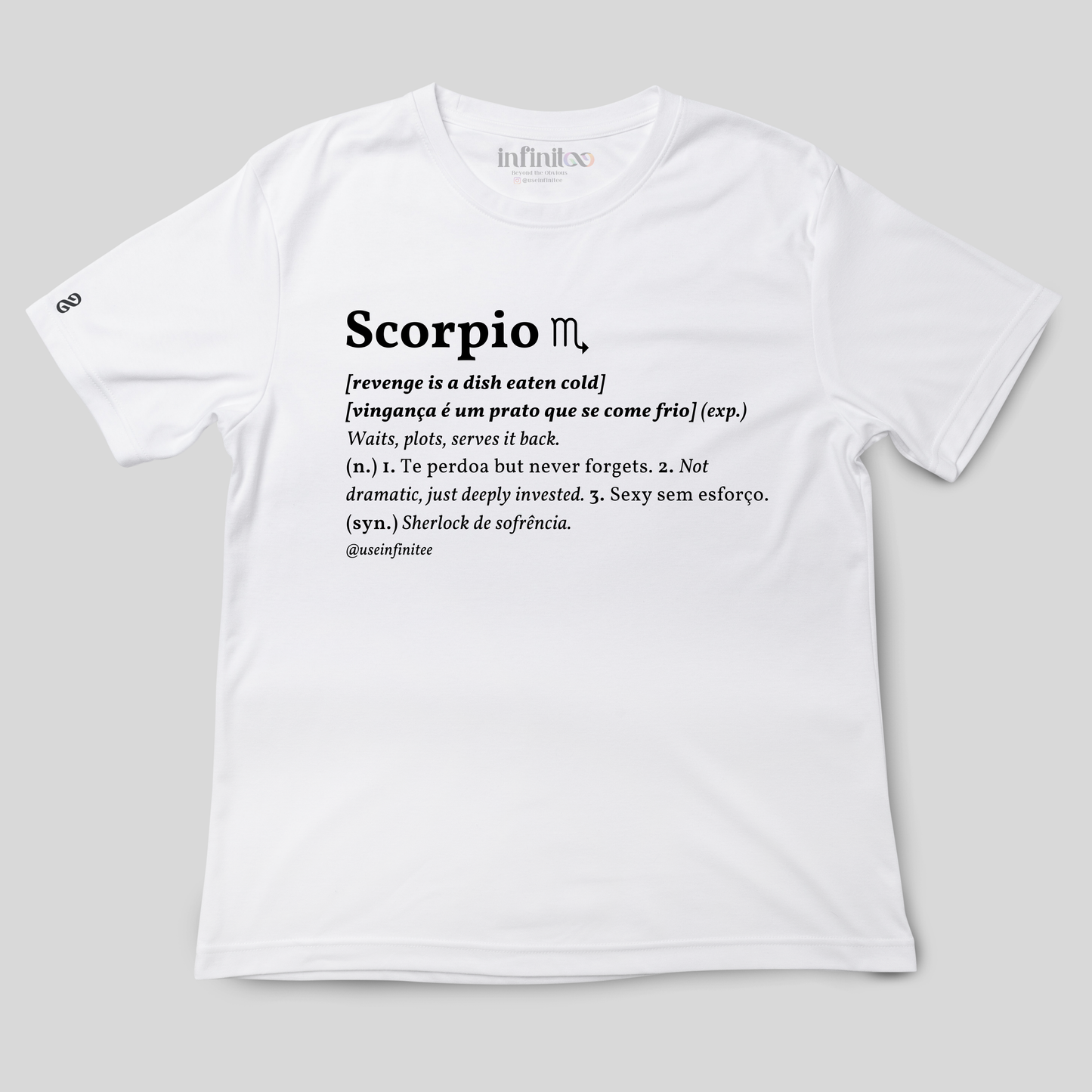 Scorpio Basic White/Black Unisex T-shirt