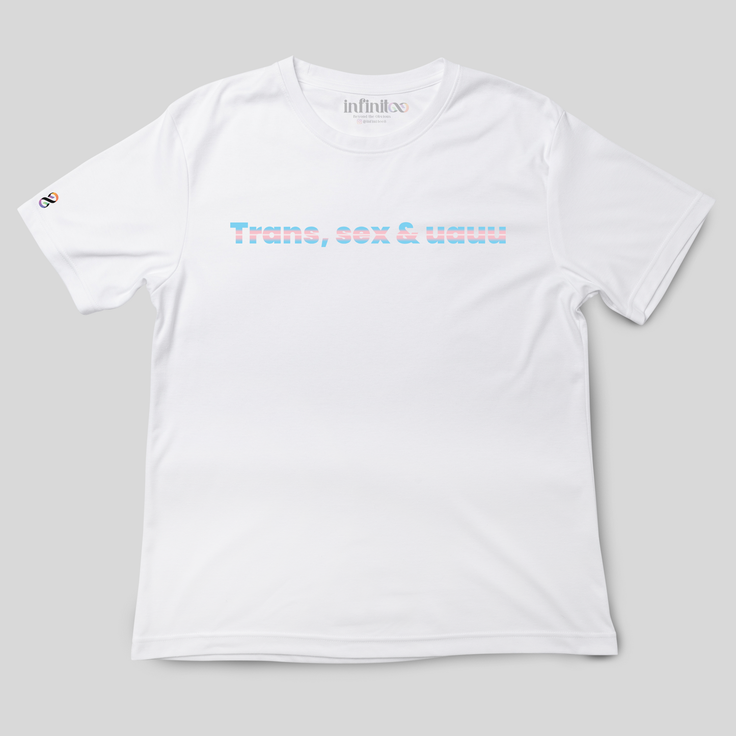 Transexuauu Basic White/Black Unisex T-shirt