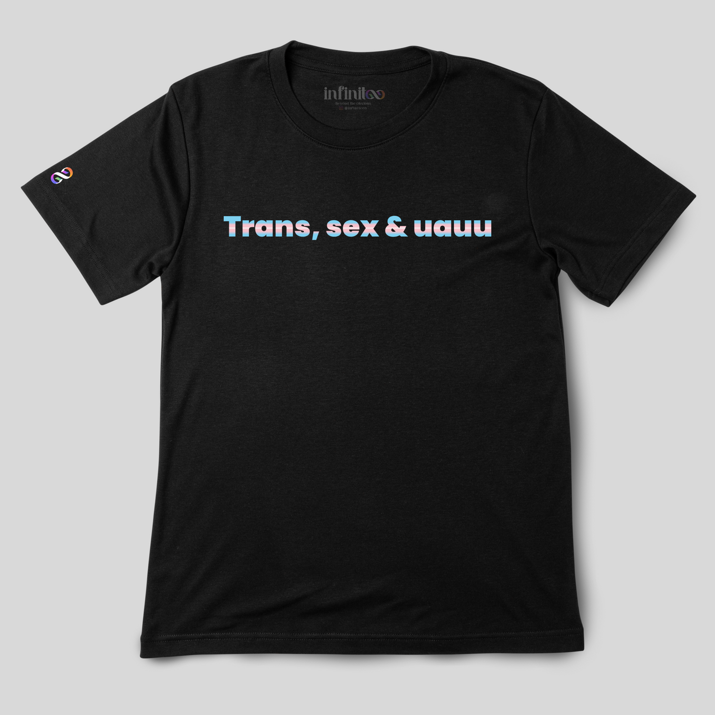 Transexuauu Basic White/Black Unisex T-shirt