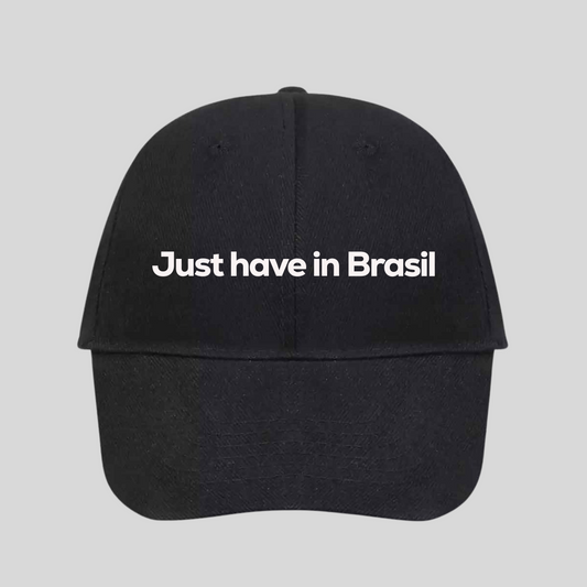 Just Have in Brasil - Black Embroidered Hat