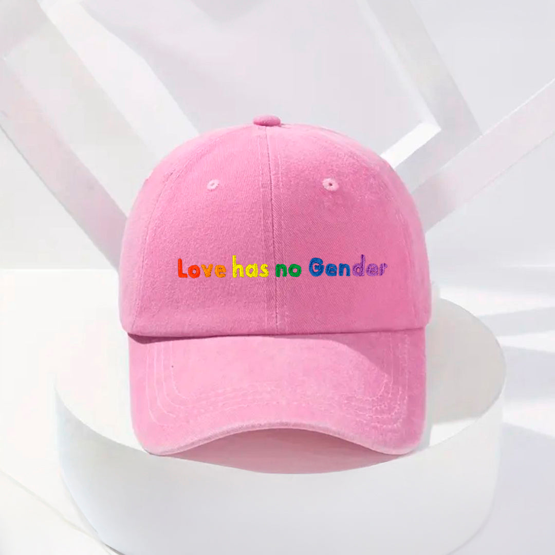 Love Has No Gender Stonewashed Embroidered Hat