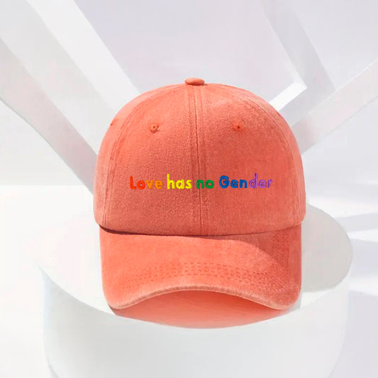 Love Has No Gender Stonewashed Embroidered Hat