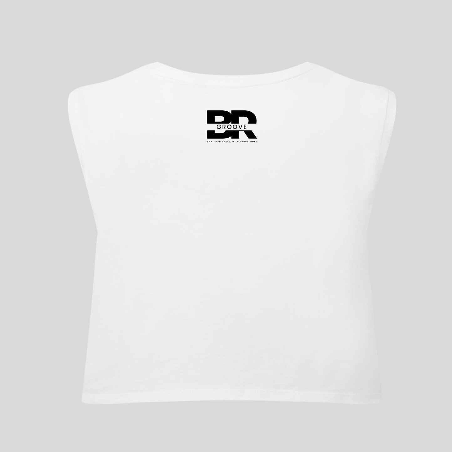 Yes ou YES White/Black Unisex Cropped