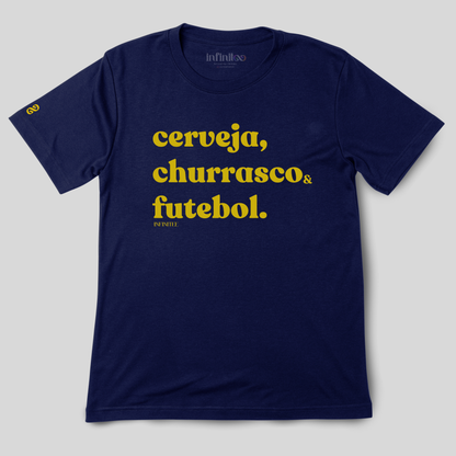 Cerveja, Churrasco e Futebol Basic Unisex T-shirt