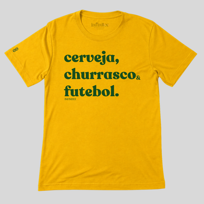 Cerveja, Churrasco e Futebol Basic Unisex T-shirt