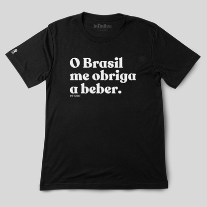 O Brasil Me Obriga a Beber Basic Unisex T-shirt