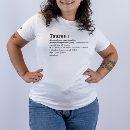Taurus Basic White/Black Unisex T-shirt