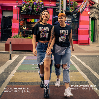Together As One Premium Cotton Cropped T-Shirt