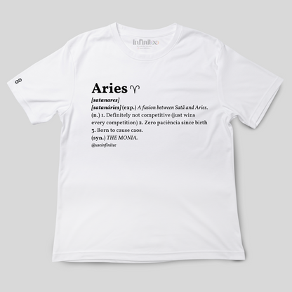 Aries Basic White/Black Unisex T-shirt