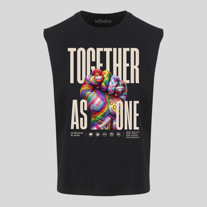 Together As One Premium Cotton Sleeveless Tee
