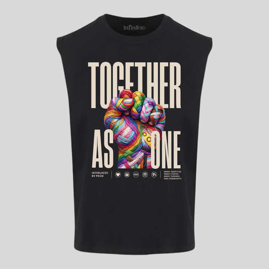 Together As One Premium Cotton Sleeveless Tee