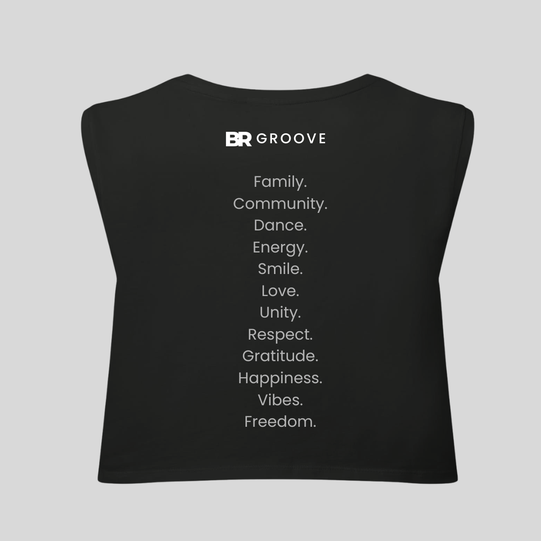 BR Groovers Organic Cotton Cropped Tank