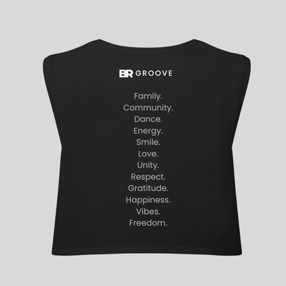 BR Groovers Organic Cotton Cropped Tank