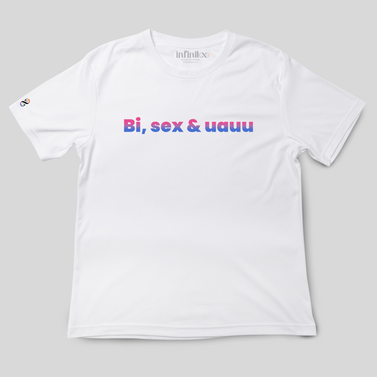 Bisexuauu Basic White/Black Unisex T-shirt