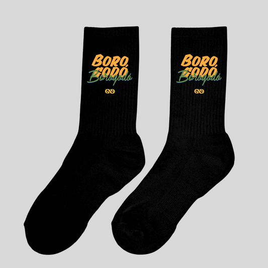 Borogodó Black/White Crew Unisex Socks