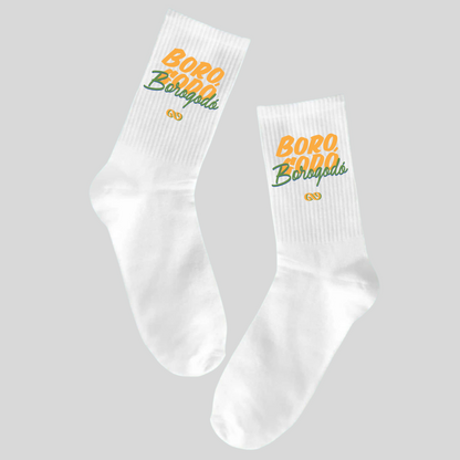 Borogodó Black/White Crew Unisex Socks
