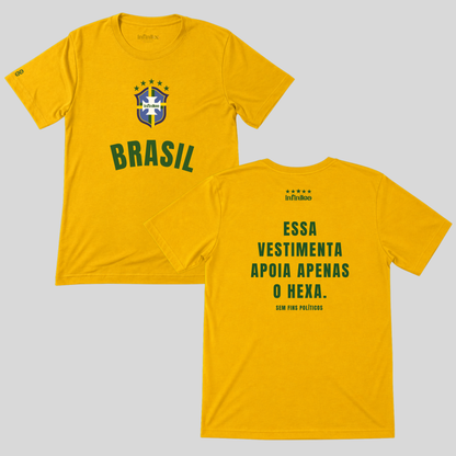 Brasil - Apoia Apenas o Hexa - Basic Unisex T-shirt