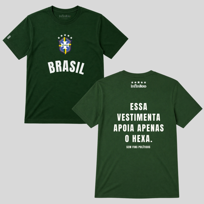 Brasil - Apoia Apenas o Hexa - Basic Unisex T-shirt