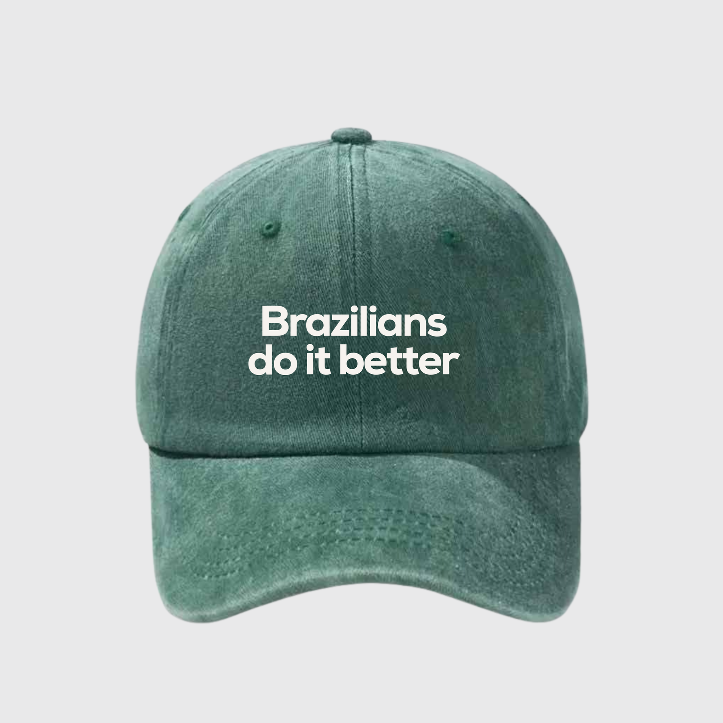Brazilians do it Better Stonewashed Embroidered Hat
