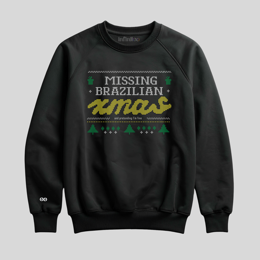 Missing Brazilian Xmas Black/Red Unisex Sweatshirt