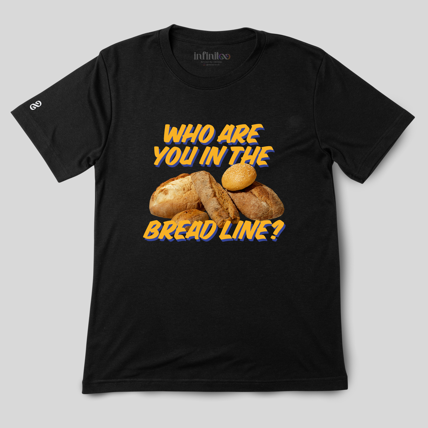 Bread Line Basic White/Black Unisex T-shirt