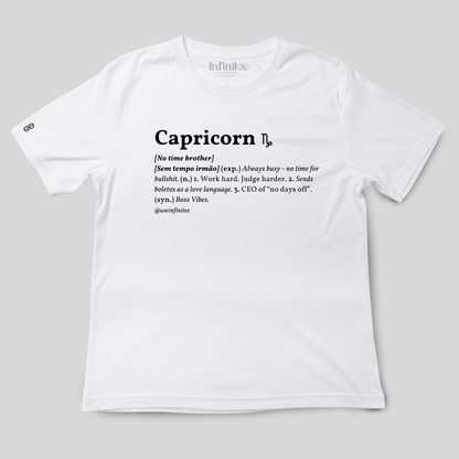 Capricorn Basic White/Black Unisex T-shirt