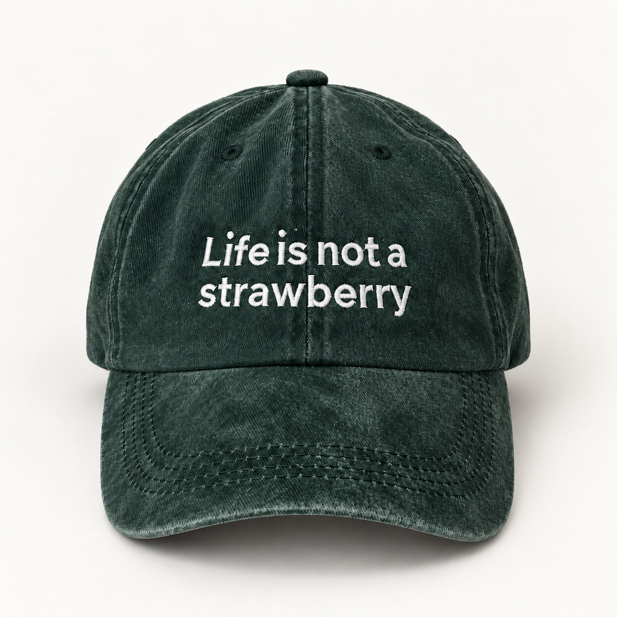 Life Is Not a Strawberry Curly Hair Hat