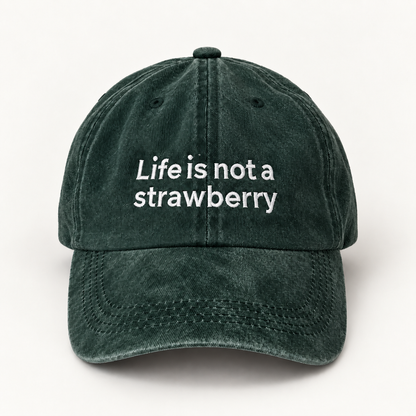 Life Is Not a Strawberry Curly Hair Hat