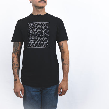 Unisex Gay As F*ck Basic Black T-shirt