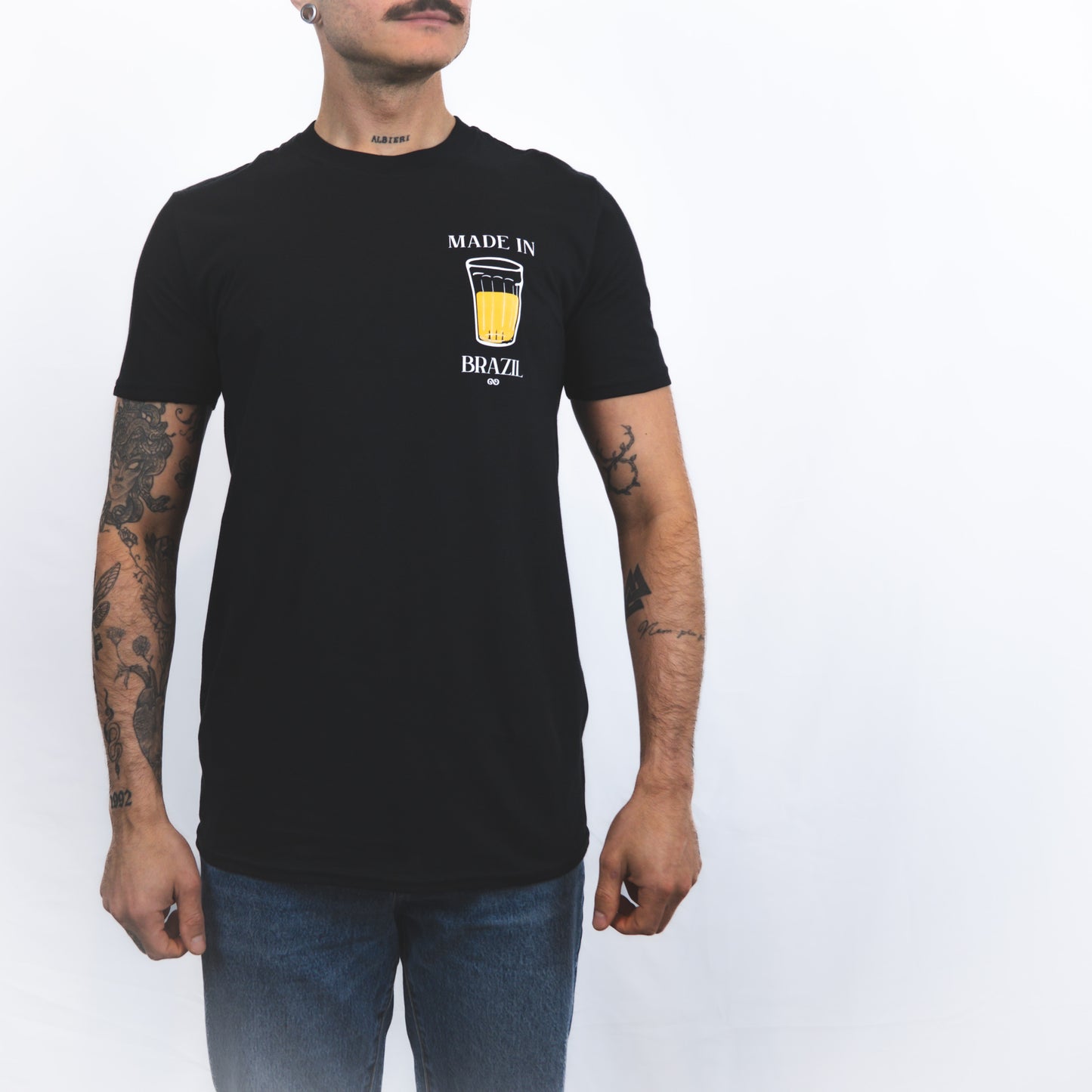 Copo Americano Basic Black Unisex T-shirt