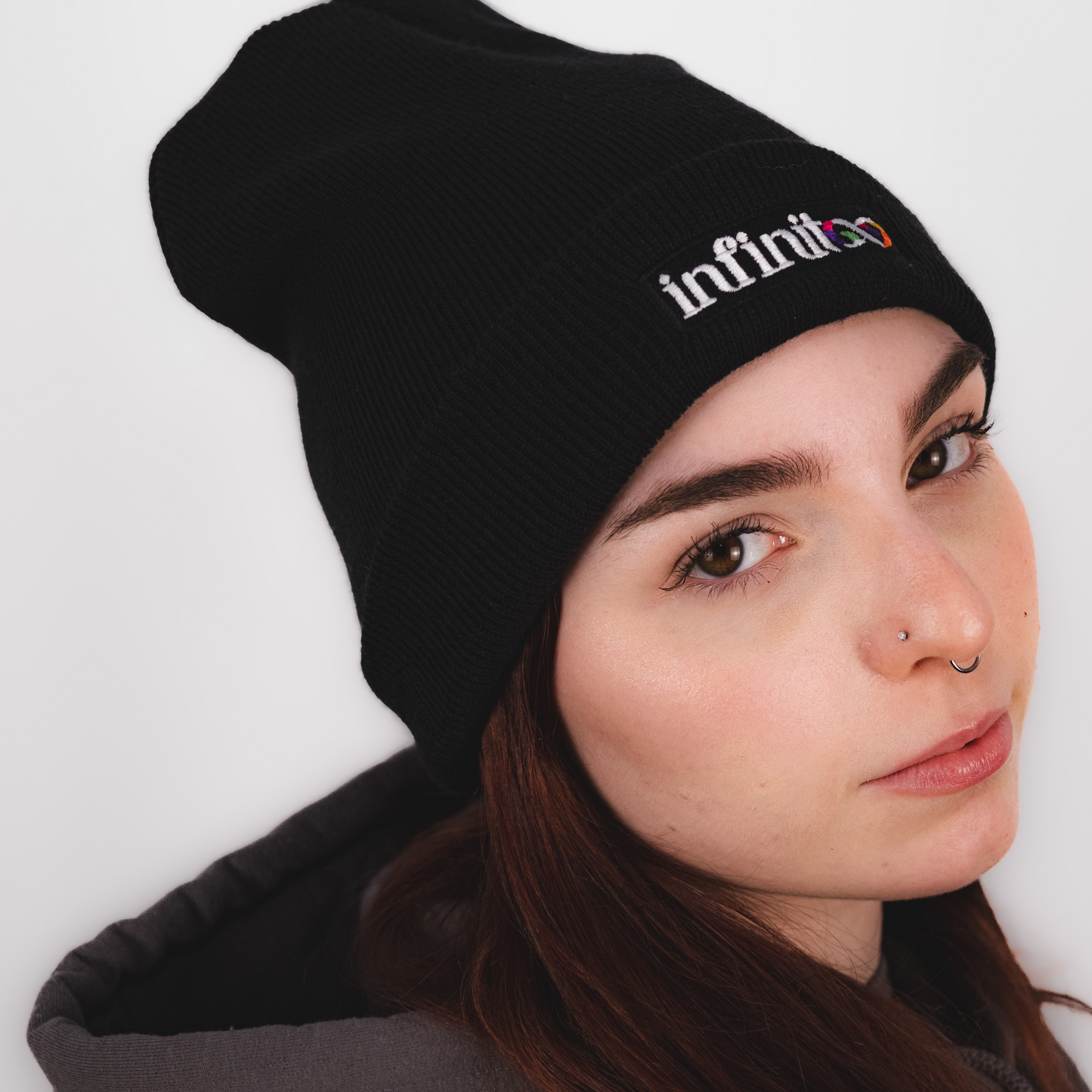 DualStyle Black Cuffed Beanie - I Don't Care