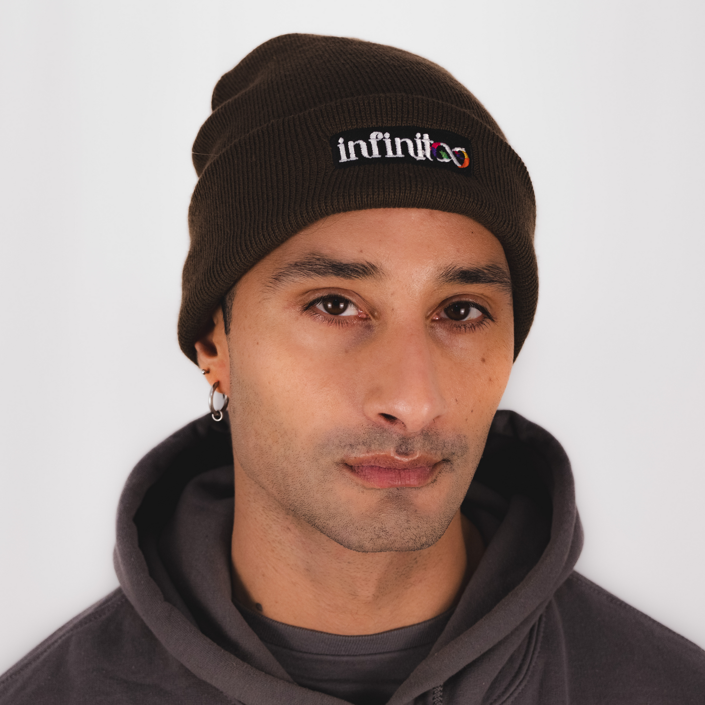 DualStyle Chocolate Cuffed Beanie - Fuck Off