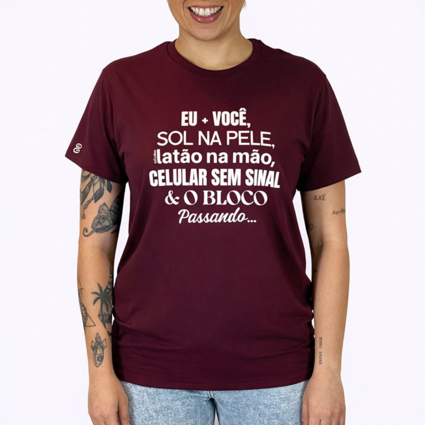 Eu+Você E O Bloco Passando Basic Unisex T-shirt