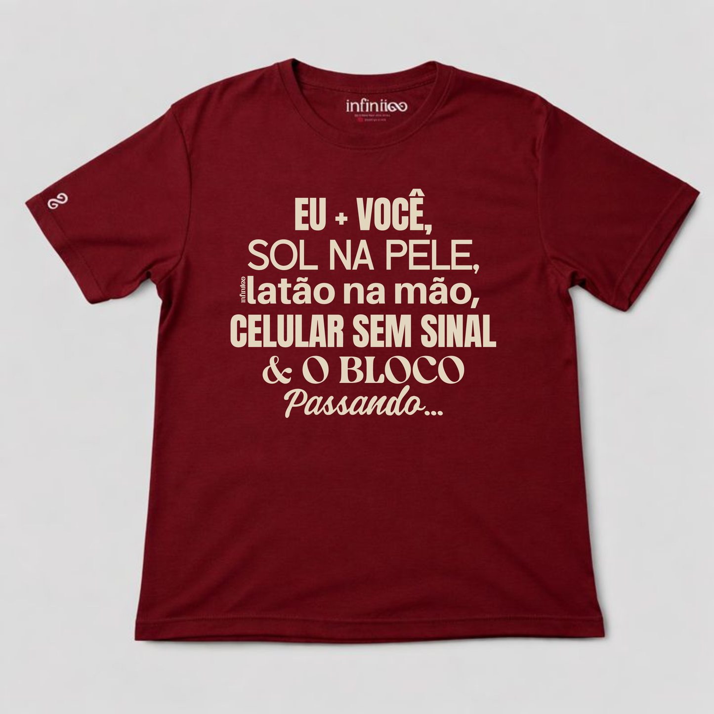 Eu+Você E O Bloco Passando Basic Unisex T-shirt