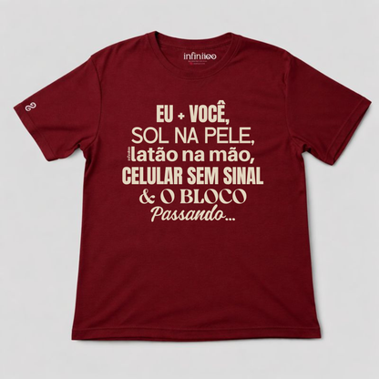 Eu+Você E O Bloco Passando Basic Unisex T-shirt