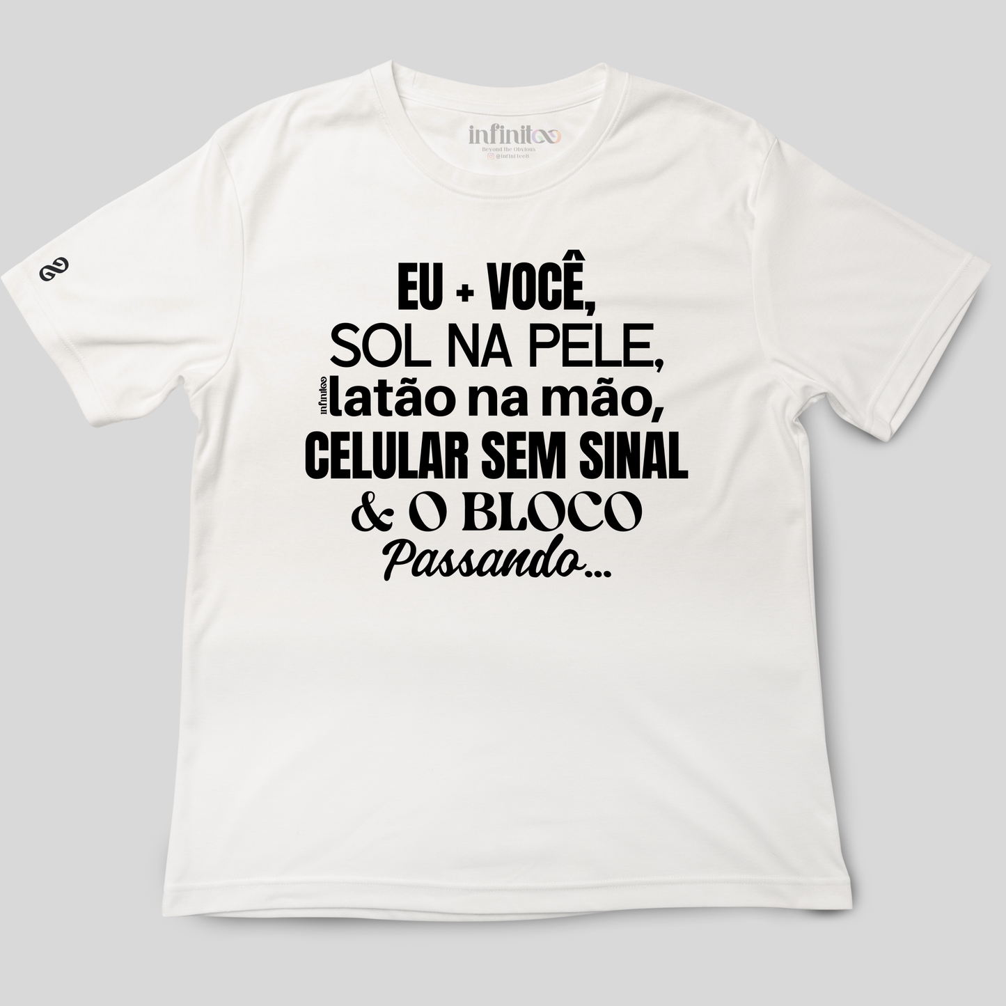 Eu+Você E O Bloco Passando Basic Unisex T-shirt