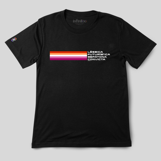 Lésbica Futuristica  Basic White/Black Unisex T-shirt