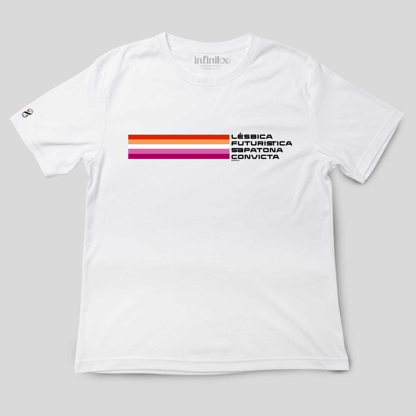 Lésbica Futuristica  Basic White/Black Unisex T-shirt