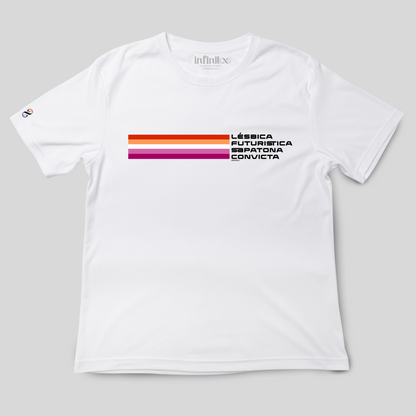 Lésbica Futuristica  Basic White/Black Unisex T-shirt