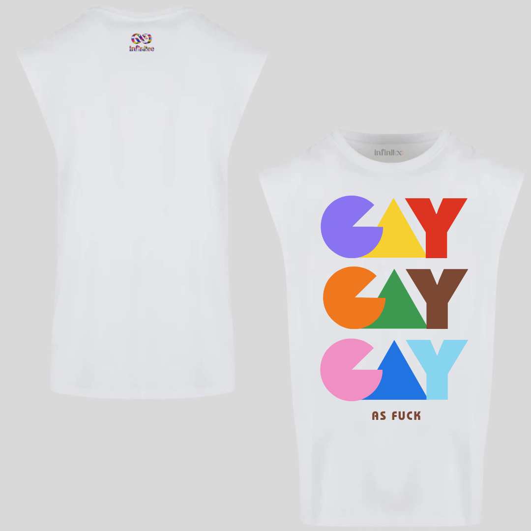 Gay As Fuck Premium Cotton Sleeveless Tee