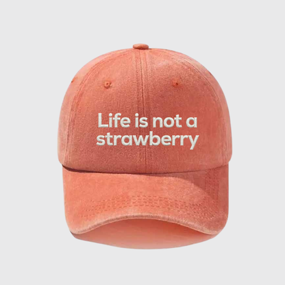 Life Is Not a Strawberry Curly Hair Hat