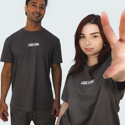 I Don't Care Basic Grey Unisex T-shirt