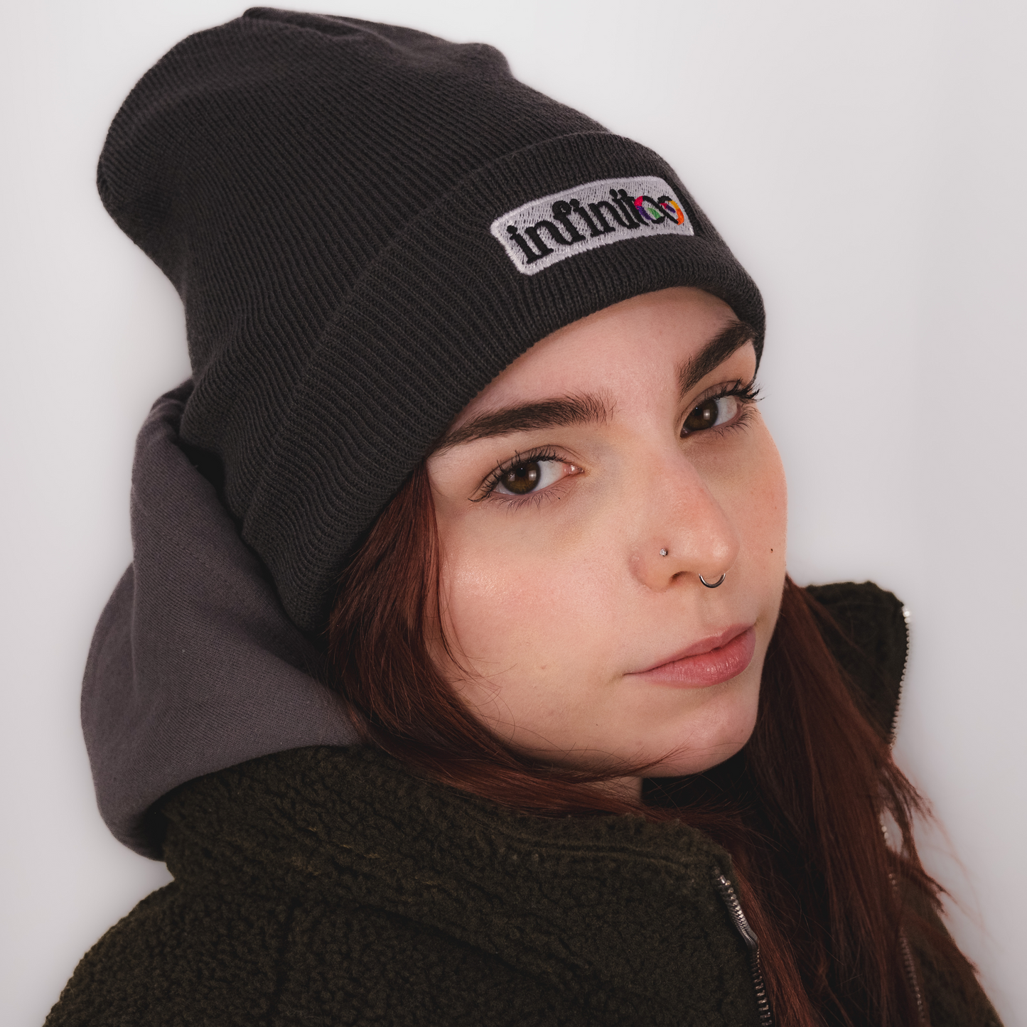 DualStyle Grey Cuffed Beanie - Fuck Off