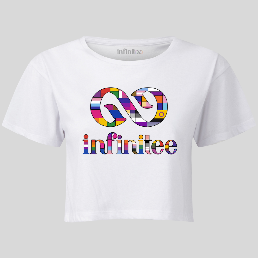 Infinitee Pride Edition Premium Cotton Cropped T-Shirt